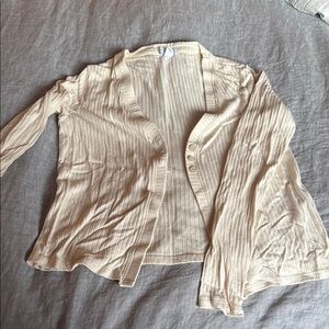 Beyond Yoga Cream Ribbed Top